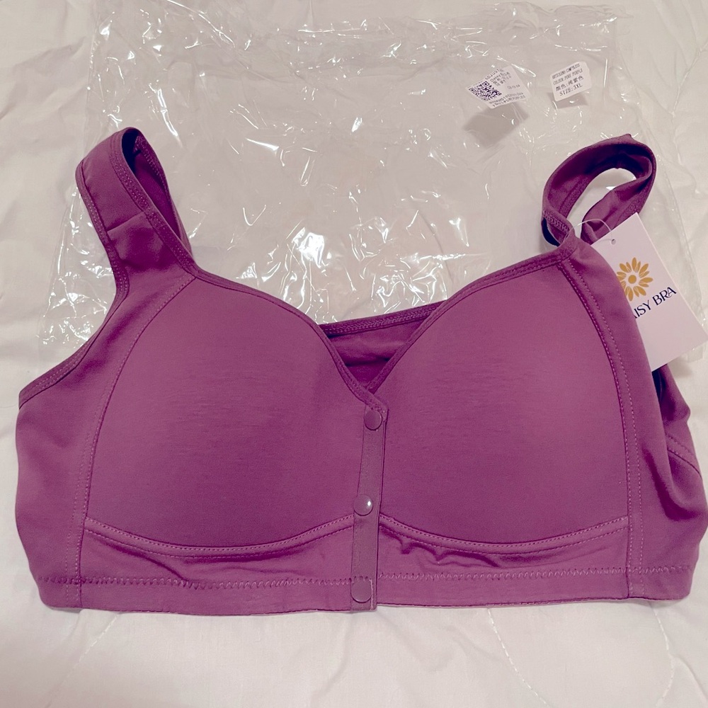 Snap-in-the-Front Bra 💜Size 2XL 💜 Purple 💜